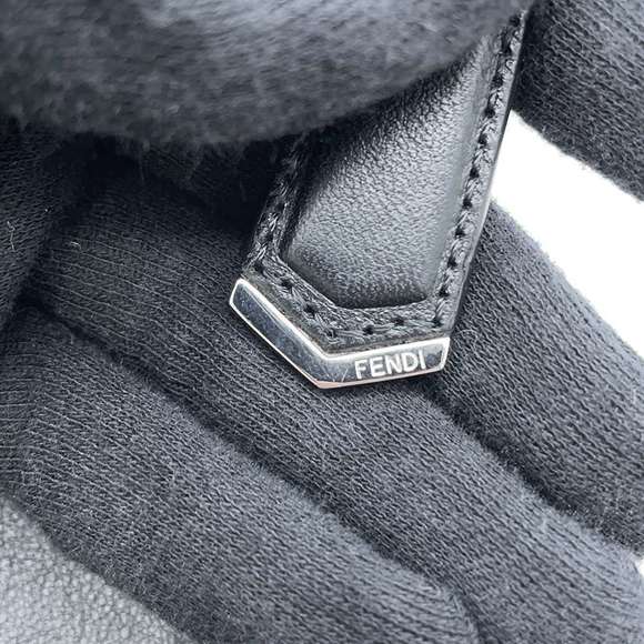 Fendi Clutch Bag Bugs Monster Python 8M0370 Black - Picture 8 of 14